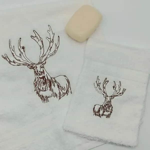 Stickdatei Hirsch Scribble