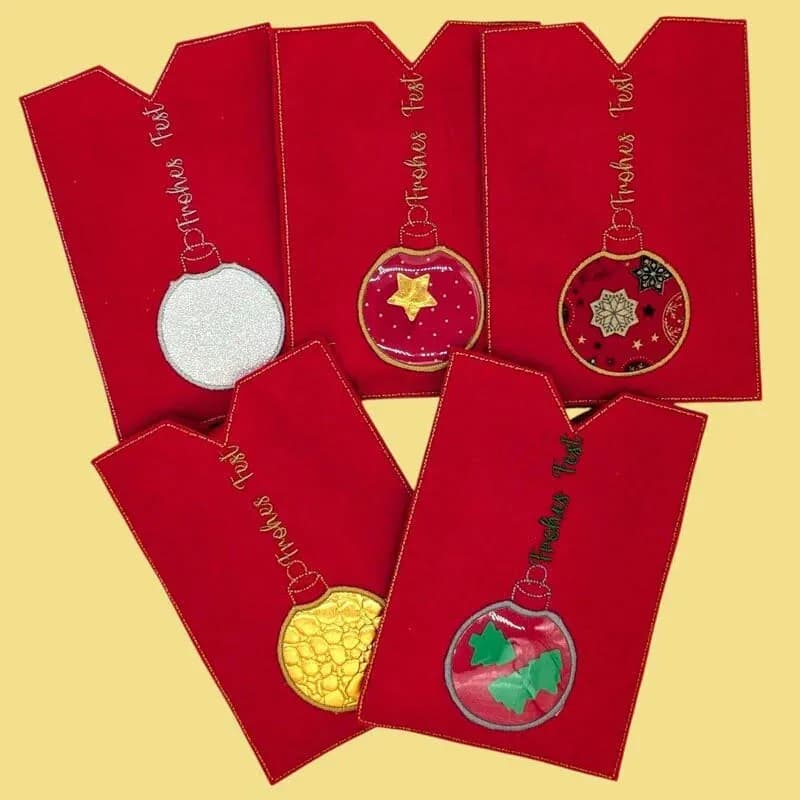 ITH Stickdatei Hülle Weihnachtskugel