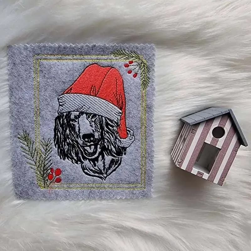 Stickdatei Hund Irish Setter