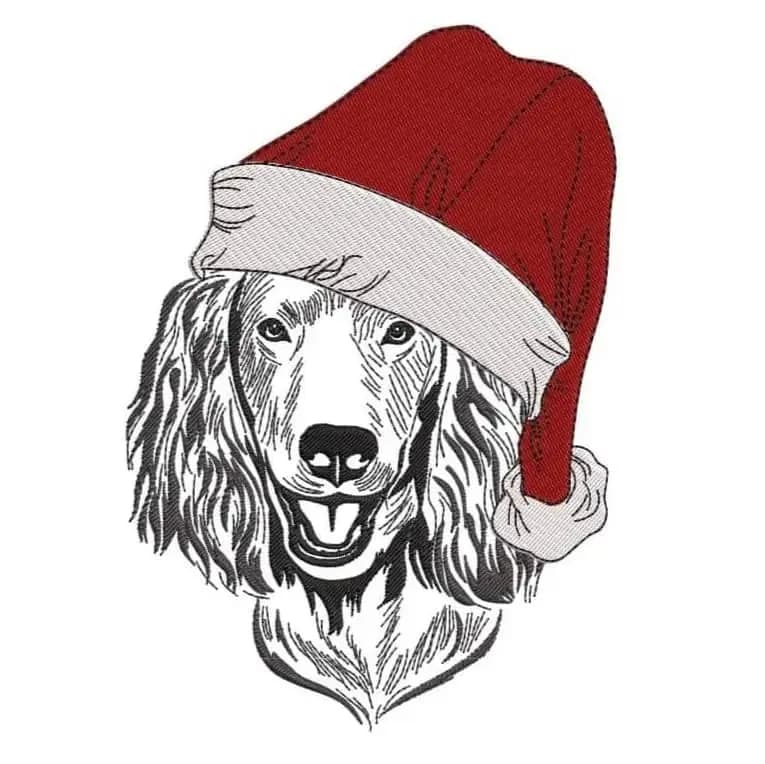 Stickdatei Hund Irish Setter