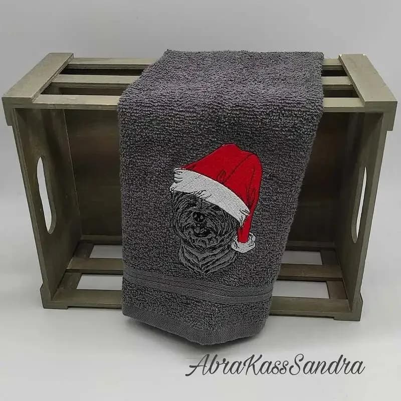 Stickdatei Hund Westie Nikolaus Kritzel