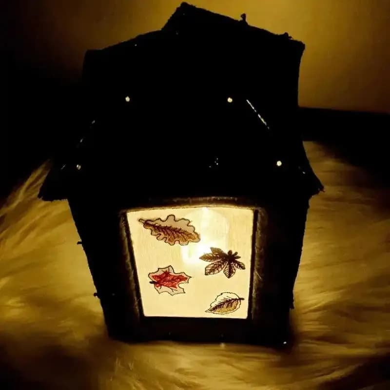 Stickdatei ITH Laterne Herbst