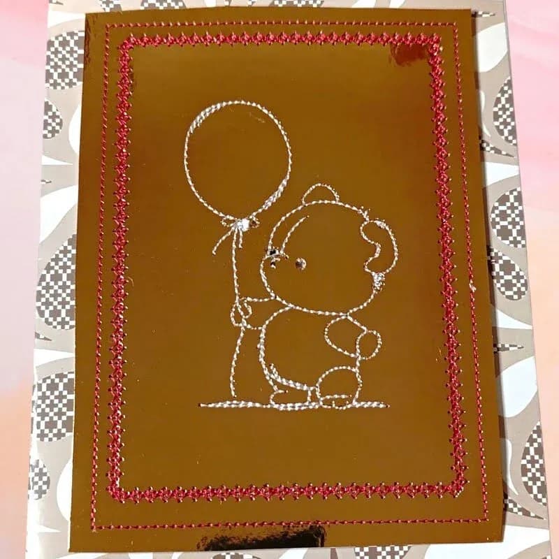 Stickdatei Kartendesigns Kids