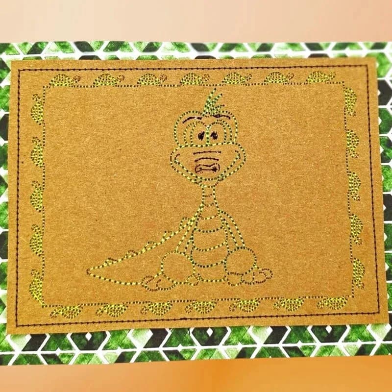 Stickdatei Kartendesigns Kids