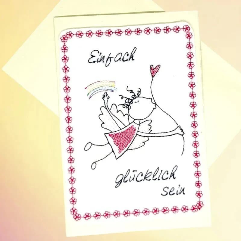 Stickdatei Kartendesigns Neutral