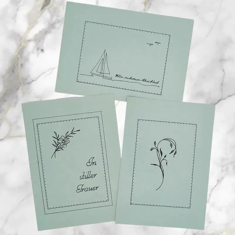 Stickdatei Kartendesigns Bundle alle Anlässe