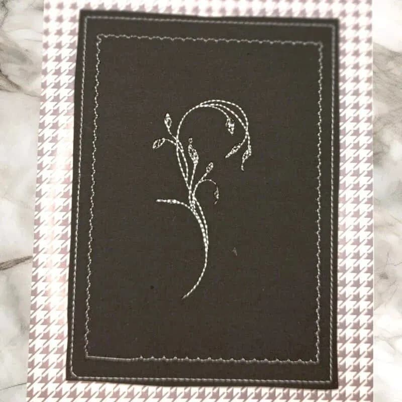 Stickdatei Kartendesigns Trauer