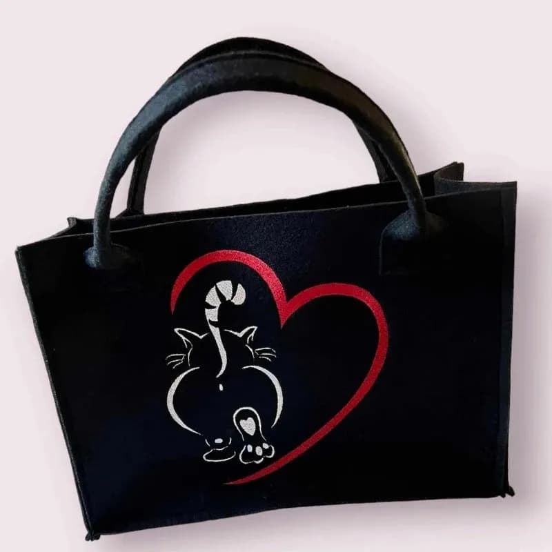 Stickdatei Katze mit Herz