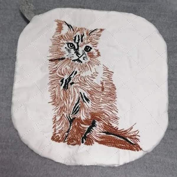 Stickdatei Katze Scribble