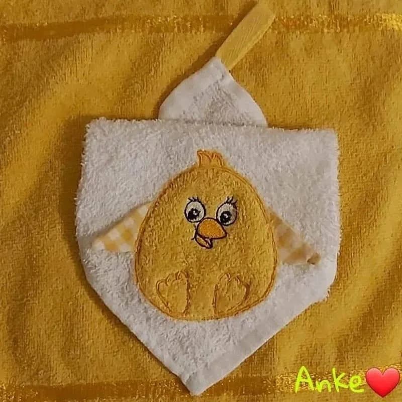 Stickdatei Küken Kiki Kuschelküken Applikationsdatei