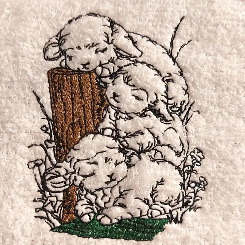 Stickdatei Lämmchen