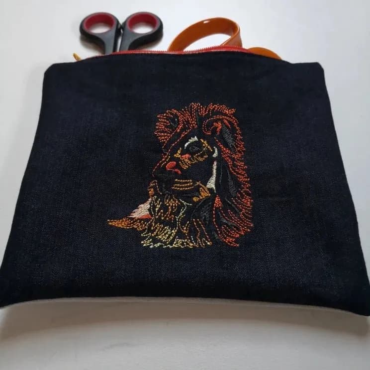 Stickdatei Löwe Scribble