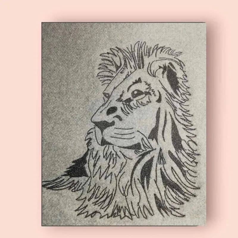 Stickdatei Löwe Scribble