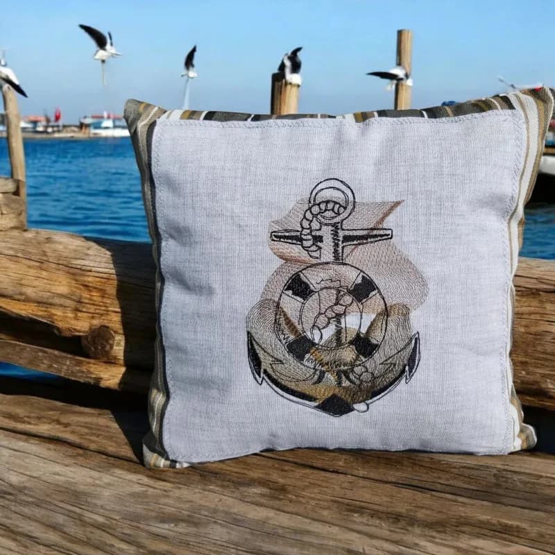 Stickdatei Maritim Vintage Paket 7 Dekore