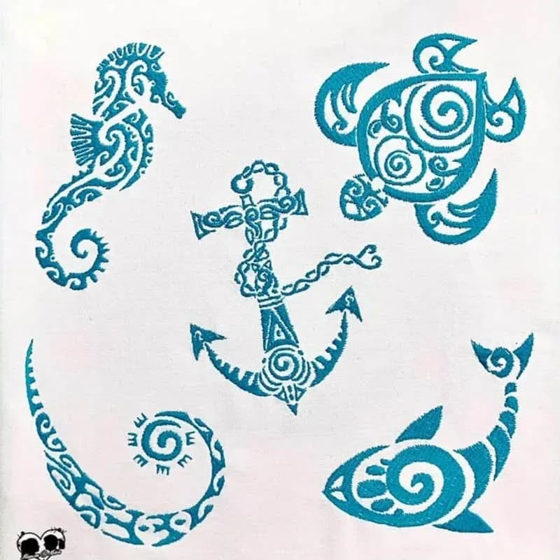 Stickdatei Maritime Tribal Set