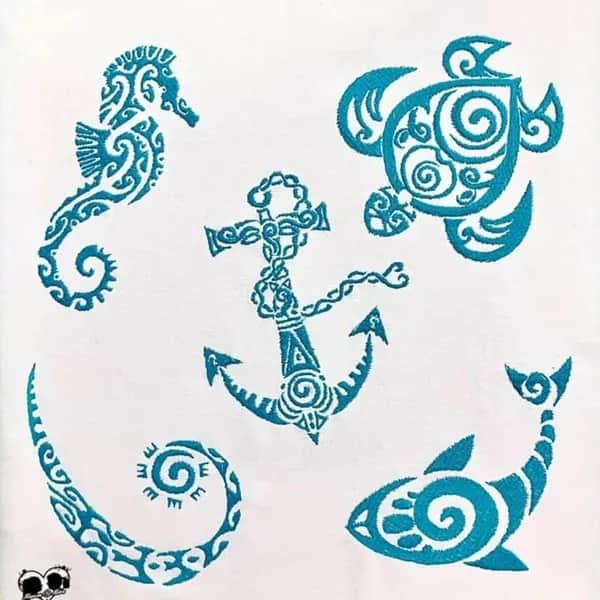 Stickdatei Maritime Tribal Set