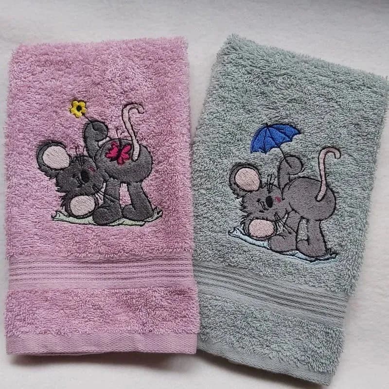 Stickdatei Maus Jahreszeit