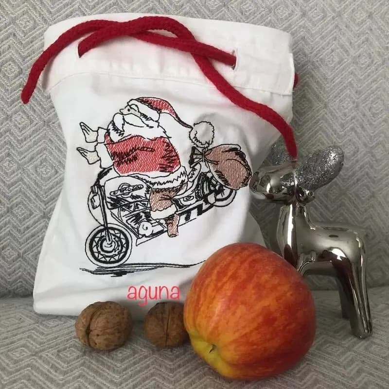 Stickdatei Nikolaus Biker