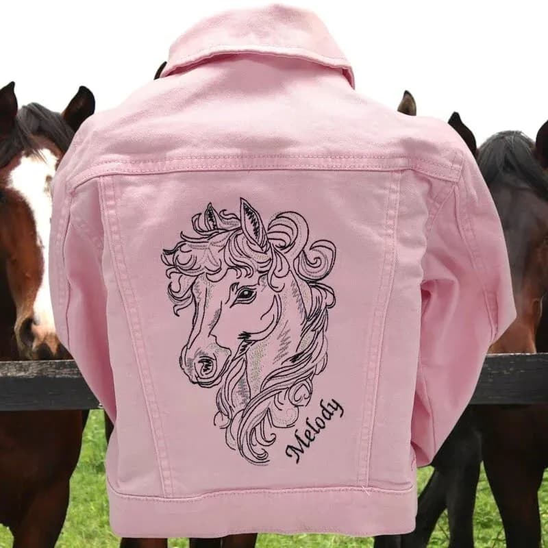 Stickdatei Pferdekopf Fantasie