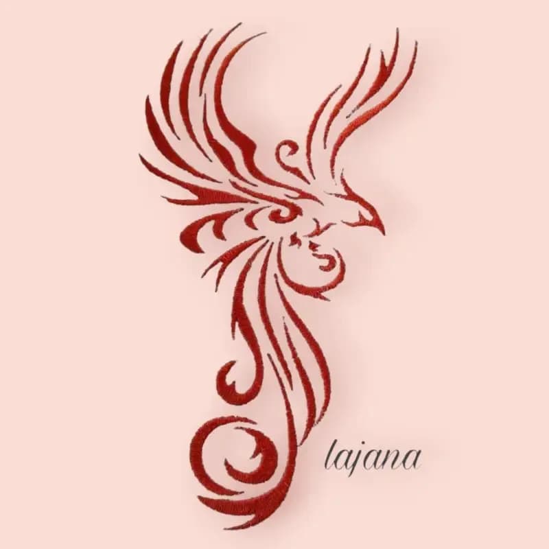 Phoenix Stickdatei Cyrill Tribal - stiXXie