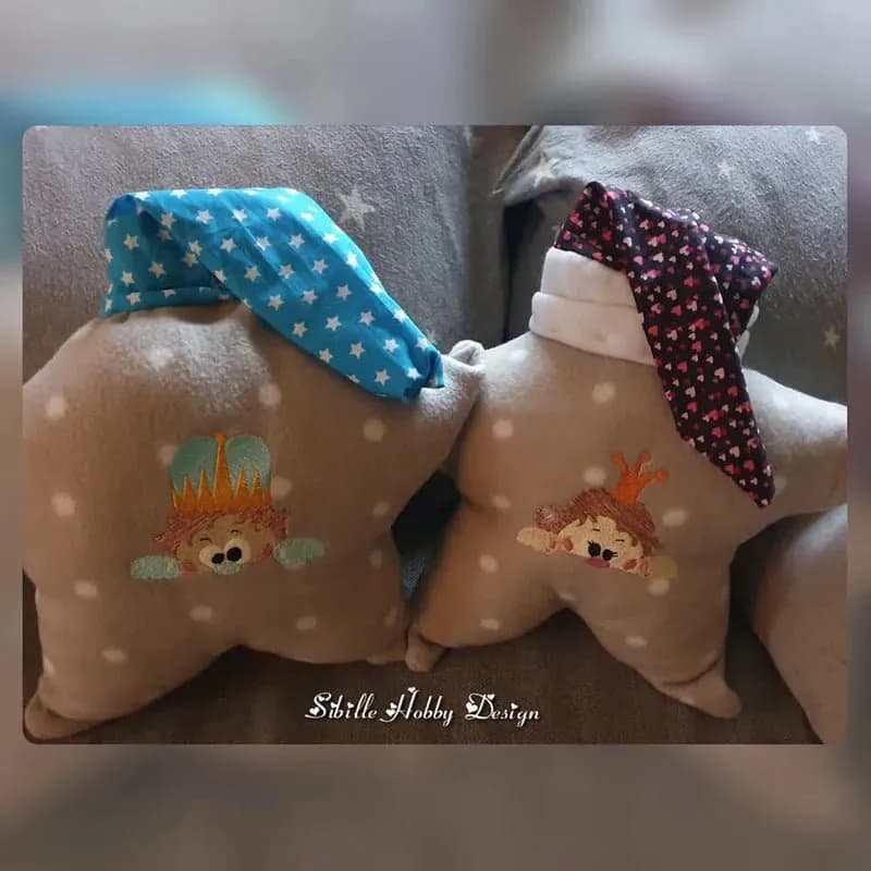 Stickdatei Prinzessin und Prinz