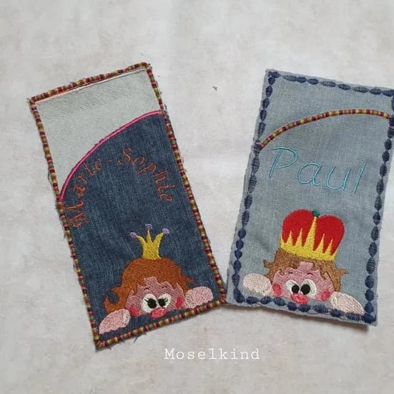 Stickdatei Prinzessin und Prinz