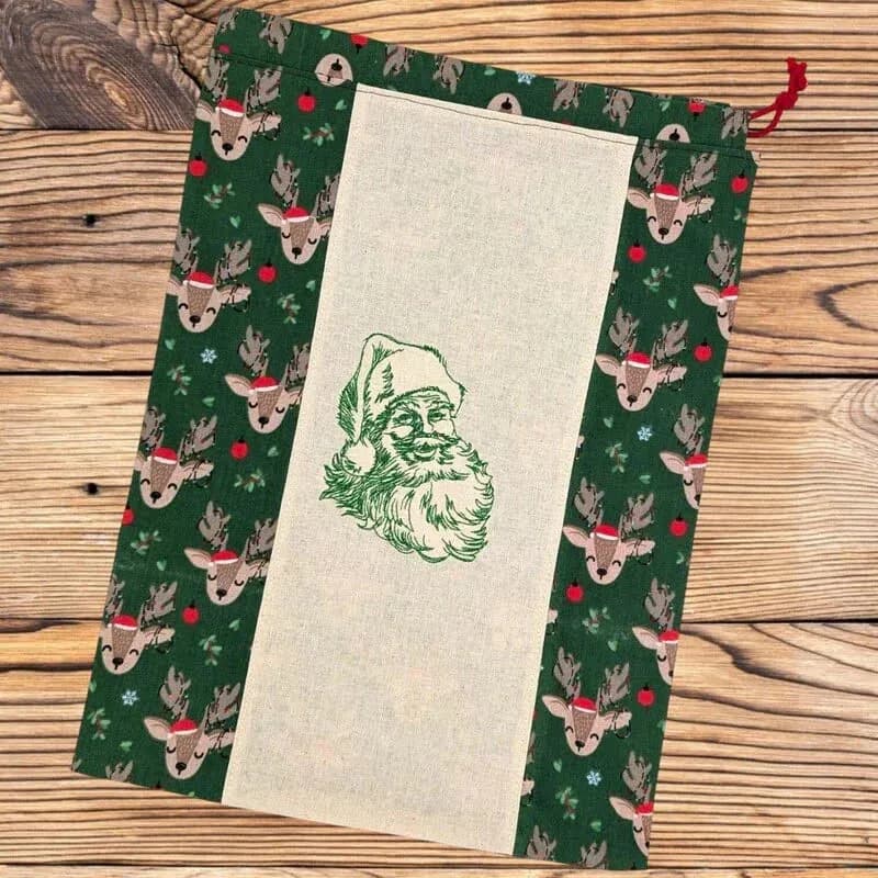 Stickdatei Santa Claus mit Schriftzügen
