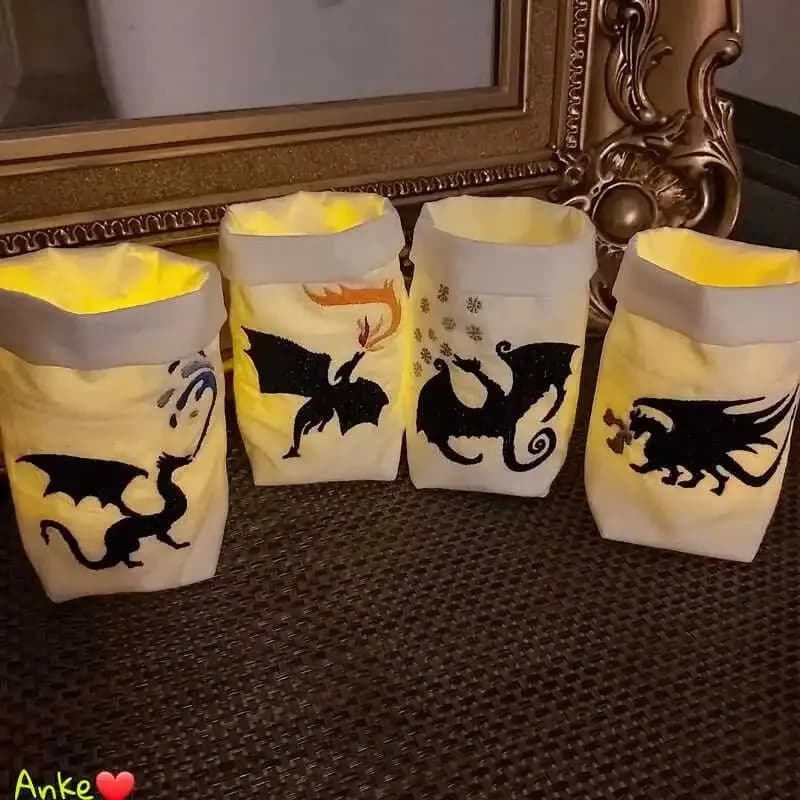 Stickdatei Schattendrachen Jahreszeiten