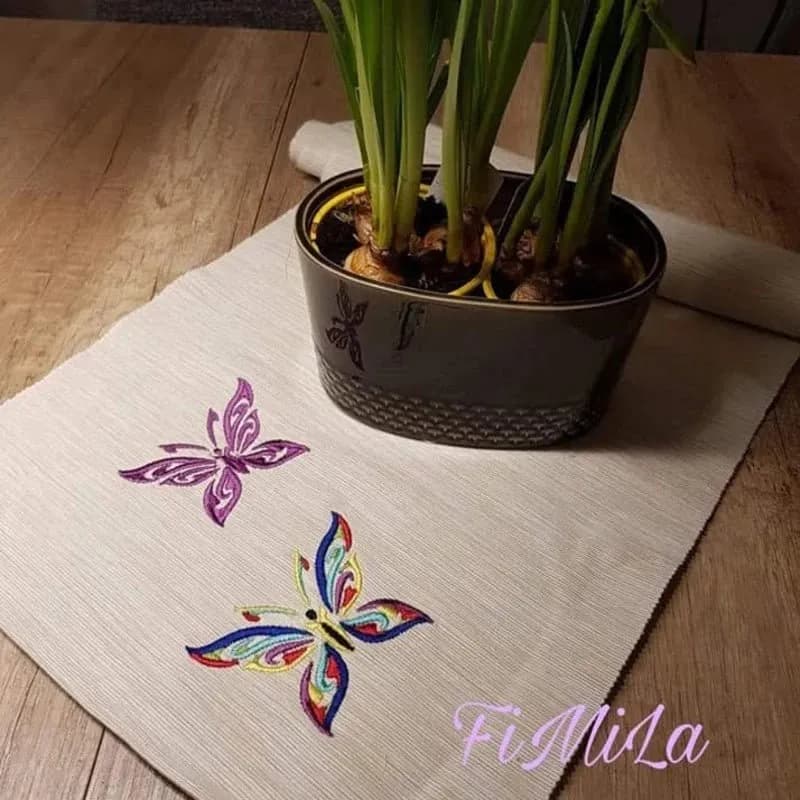 Stickdatei Schmetterling Papillon Color