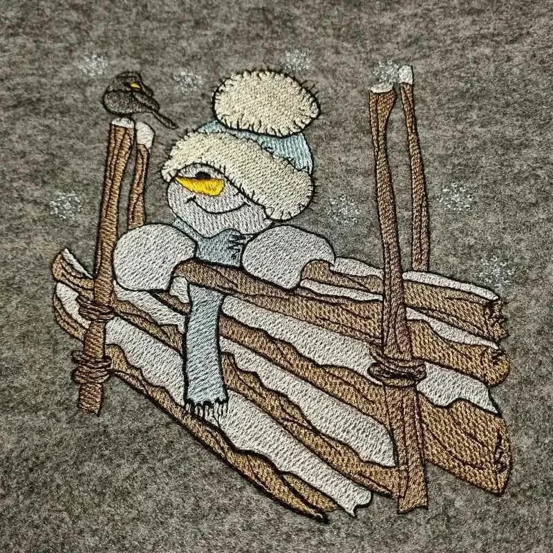 Stickdatei Schneemann Oli