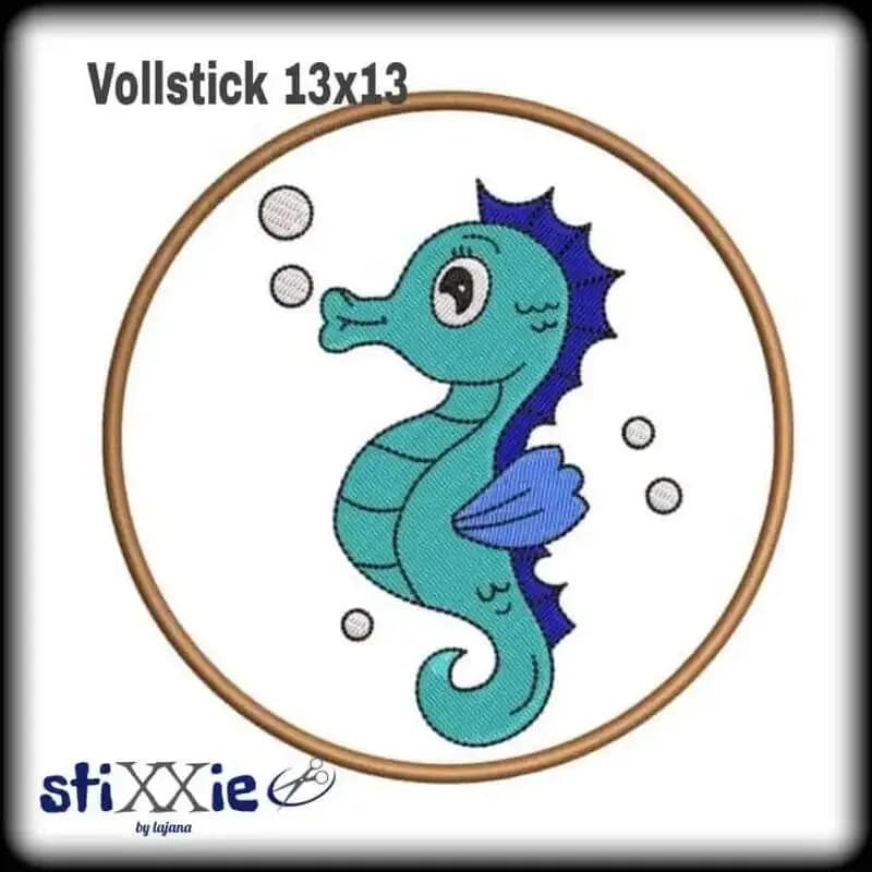 Stickdatei Seepferdchen Set