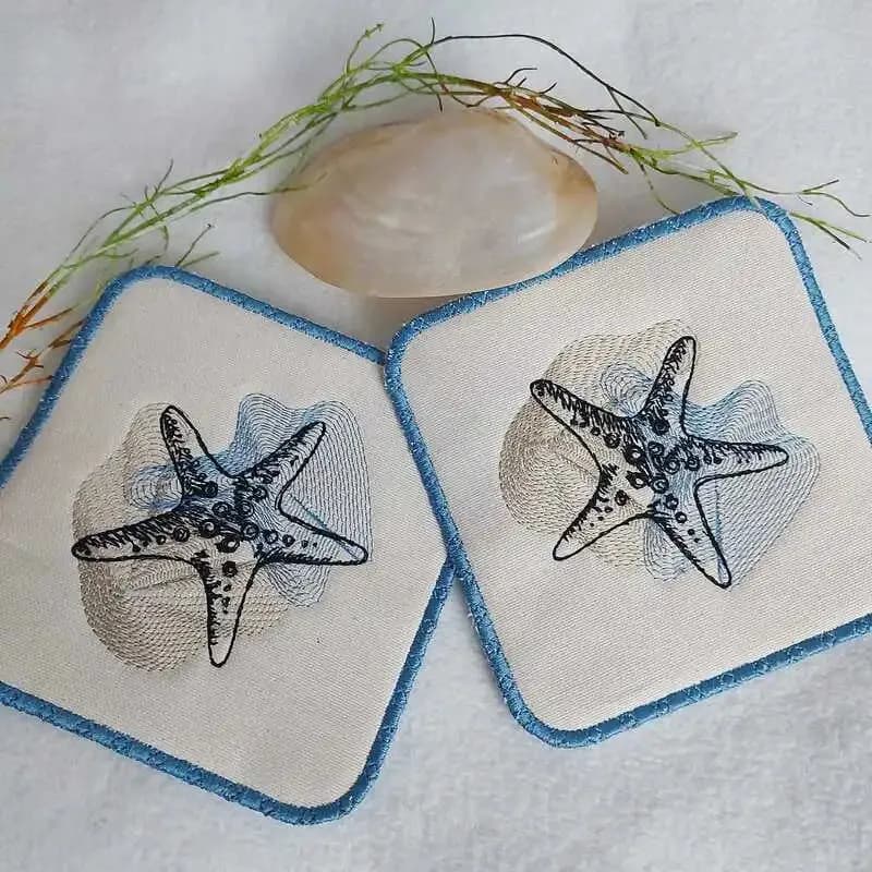 Stickdatei Seestern Vintage