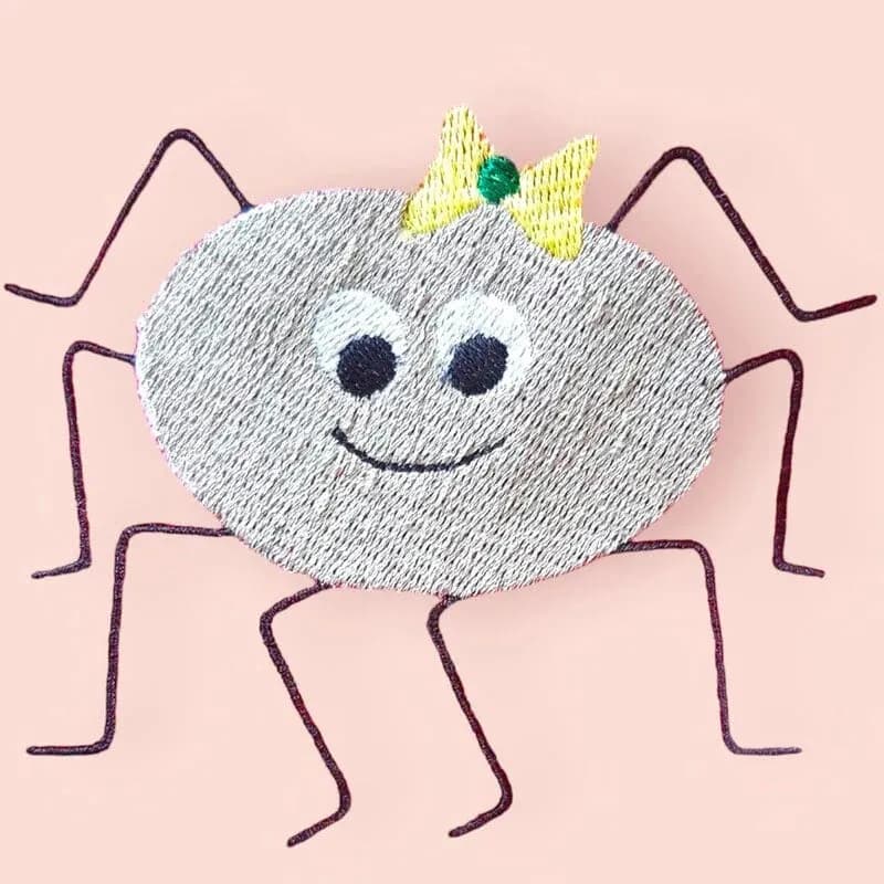 Stickdatei Spinnen Familie