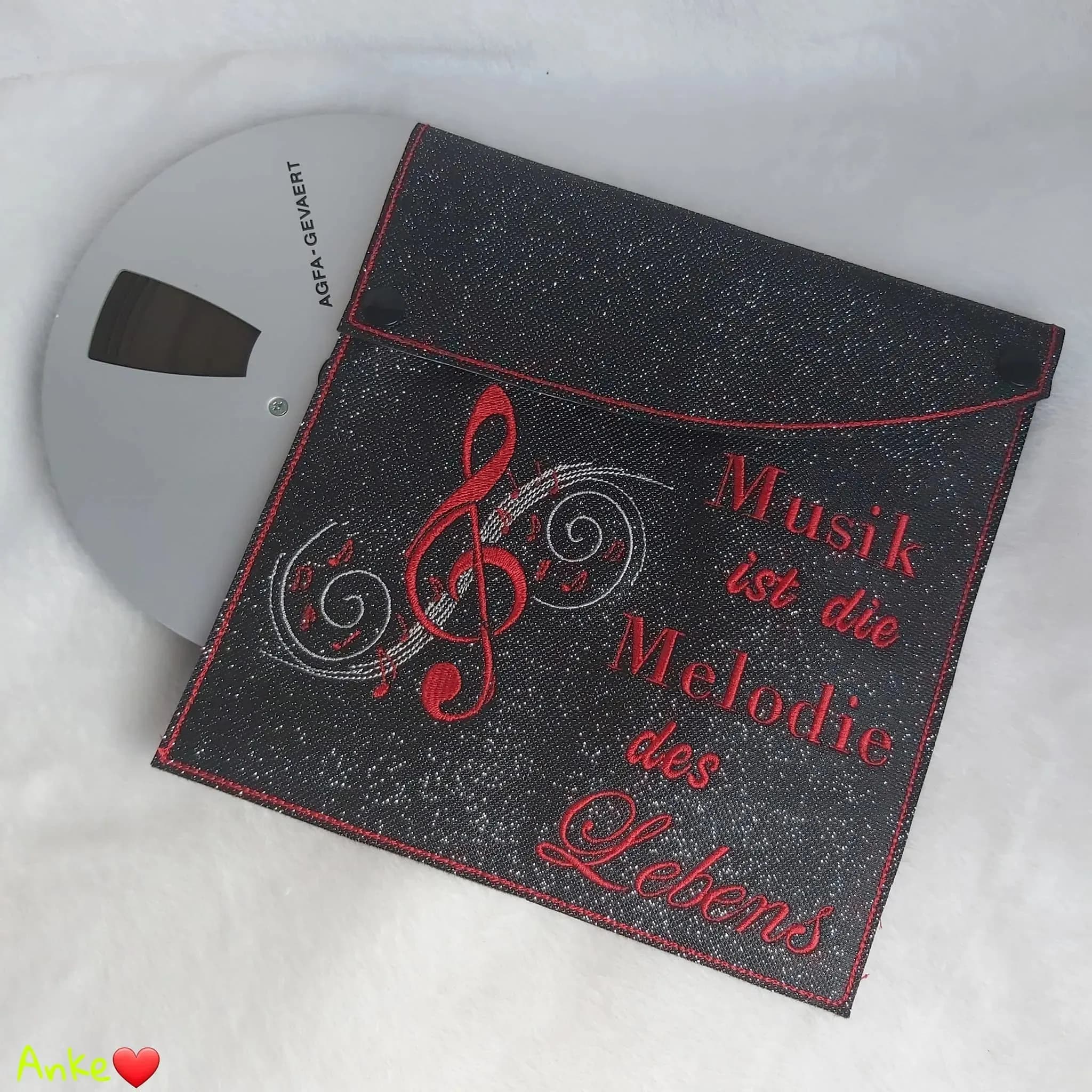 Stickdatei Sprüche Musik Notenschlüssel