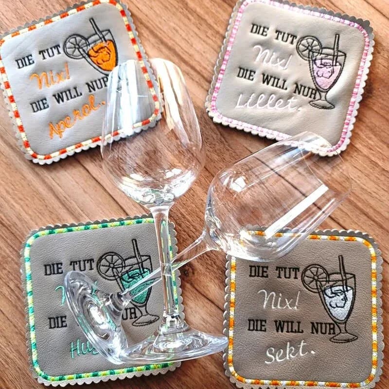 Stickdatei Sprüche Sommergetränke