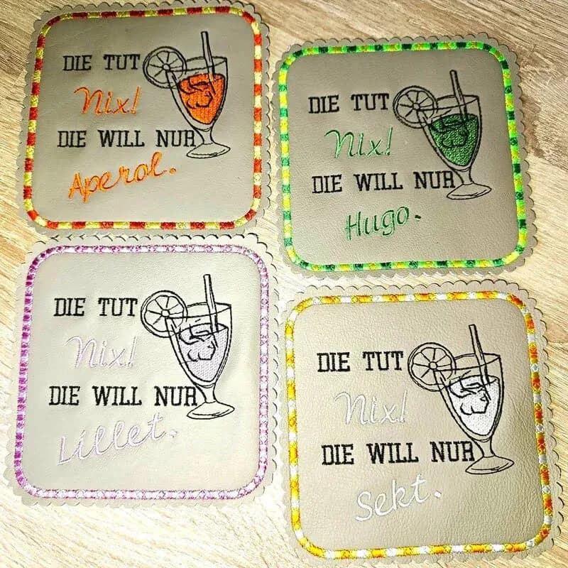 Stickdatei Sprüche Sommergetränke