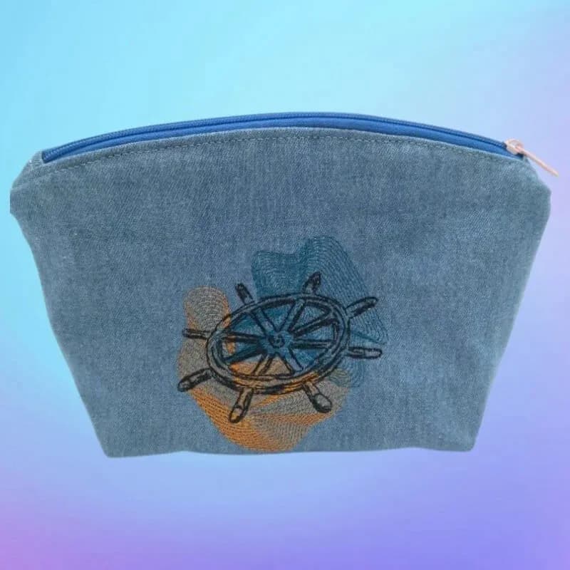 Stickdatei Steuerrad Vintage