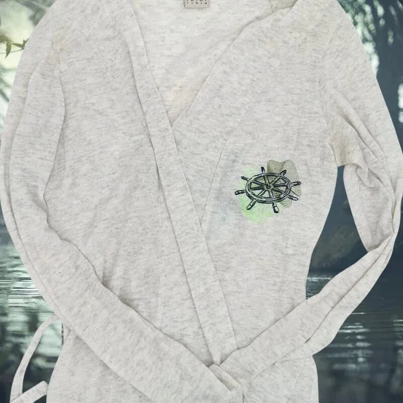 Stickdatei Steuerrad Vintage