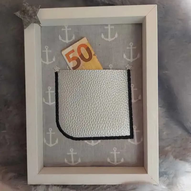 Stickdatei Taschenapplikation Blanko