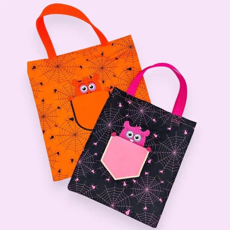 Stickdatei Taschenapplikation stiXXie Monster