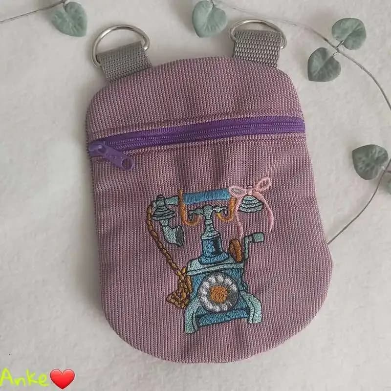 Stickdatei Telefon Vintage