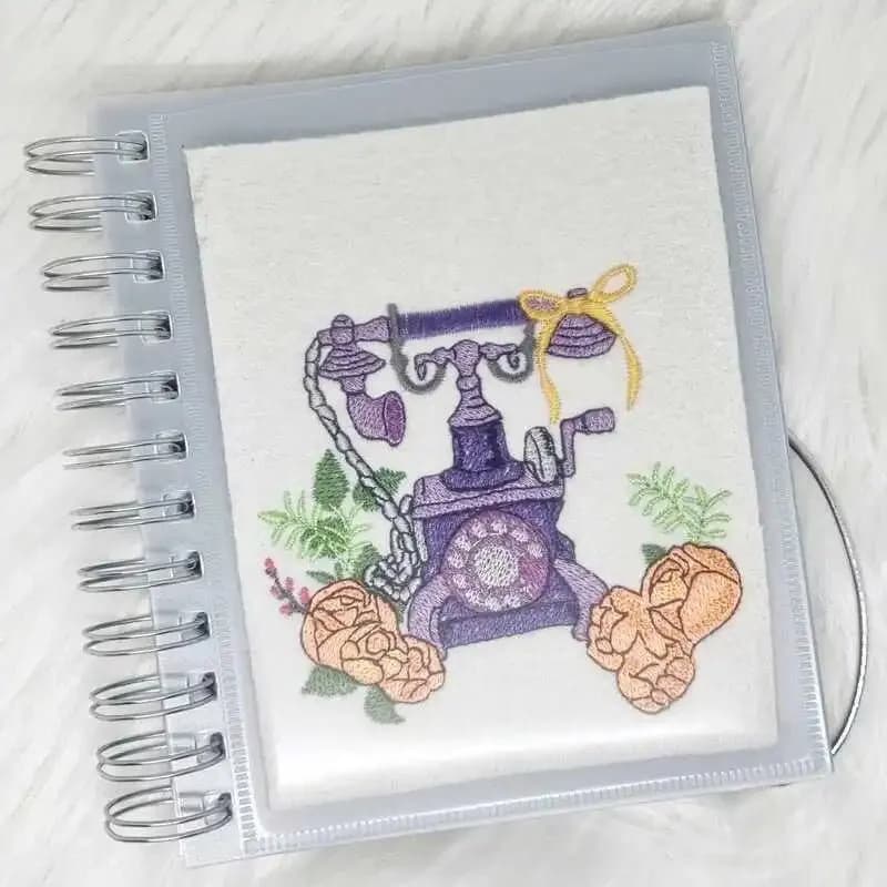 Stickdatei Telefon Vintage