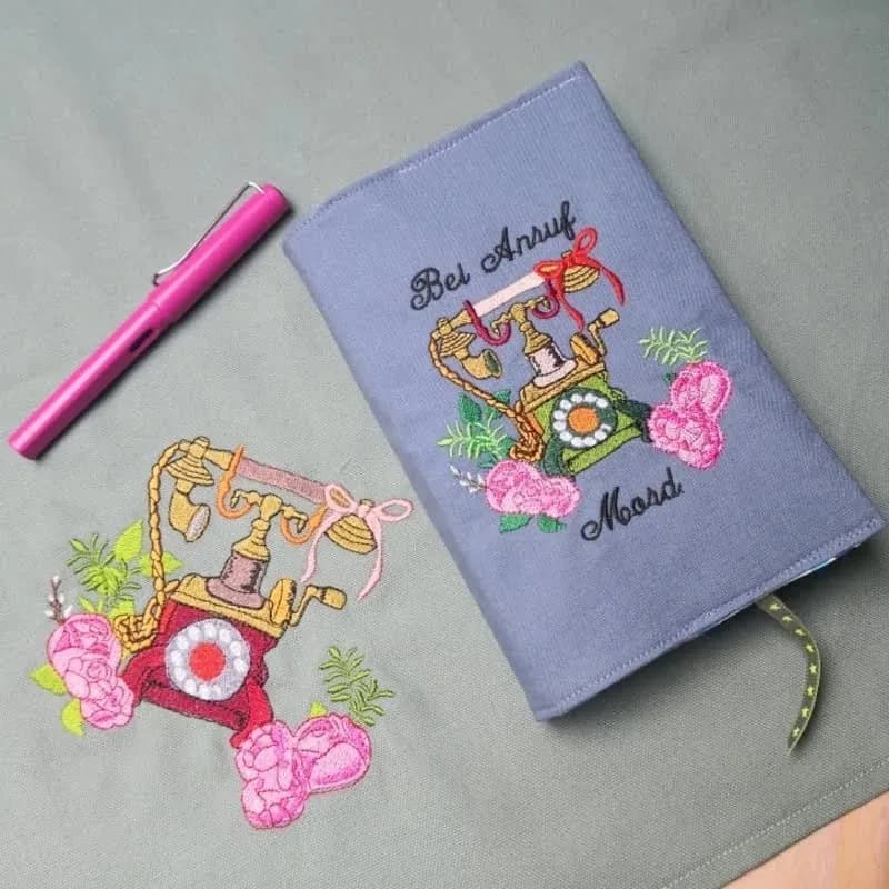 Stickdatei Telefon Vintage