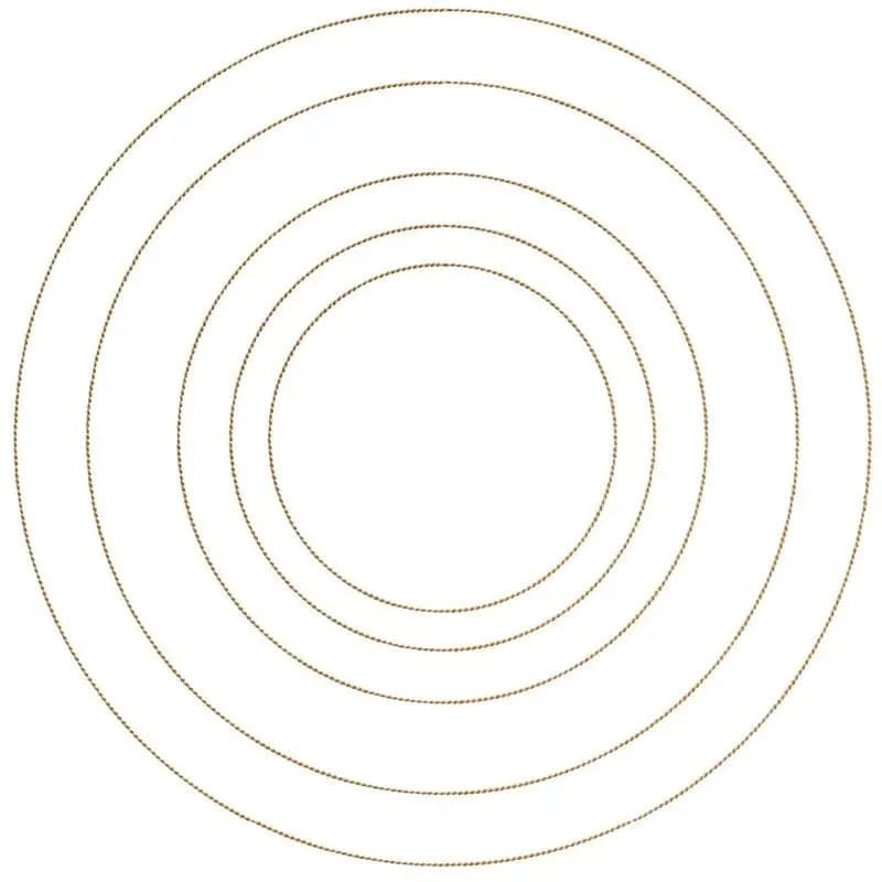 ITH Stickdatei Untersetzer einfach rund Blanko