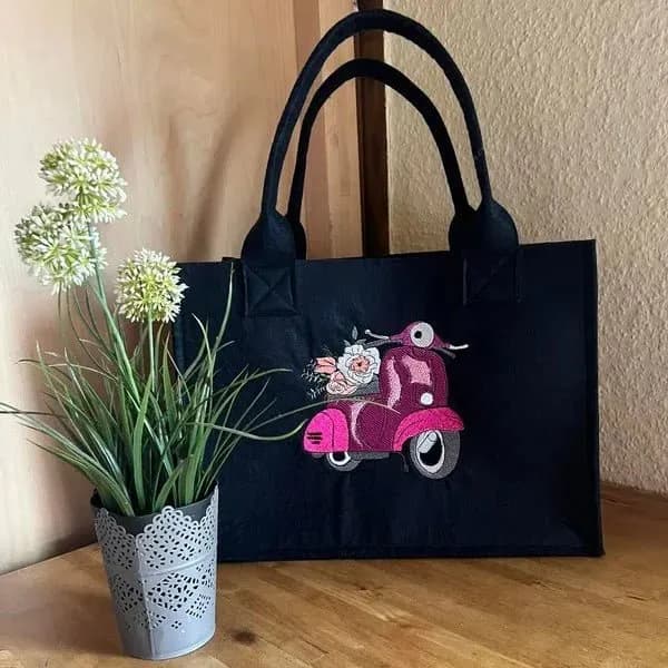 Stickdatei Vespa Vintage