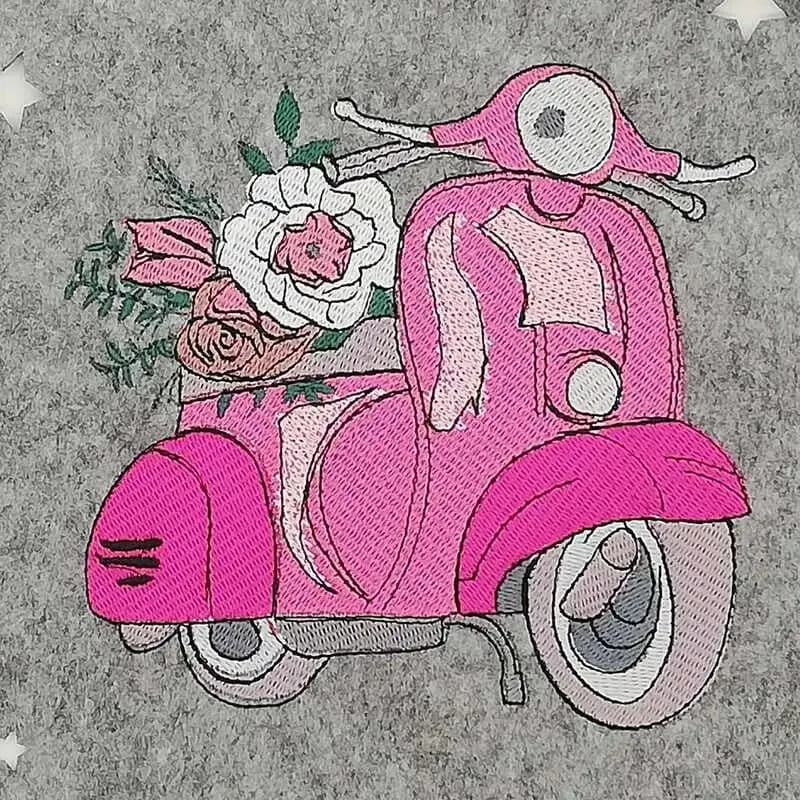 Stickdatei Vespa Vintage