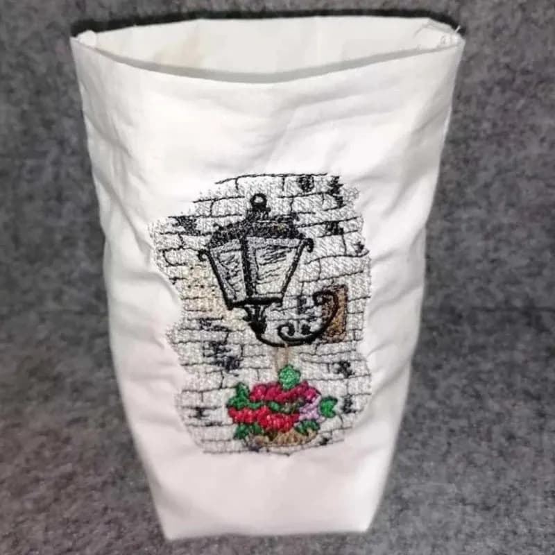 Stickdatei Laterne Vintage