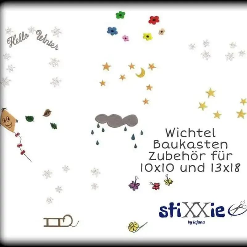 Wichtel Baukasten Set DoodleAppli – 13 Dateien | stiXXie