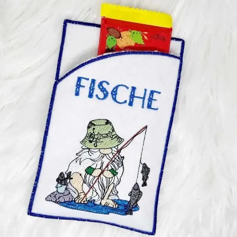 Stickdatei Wichtel Sternzeichen Fische