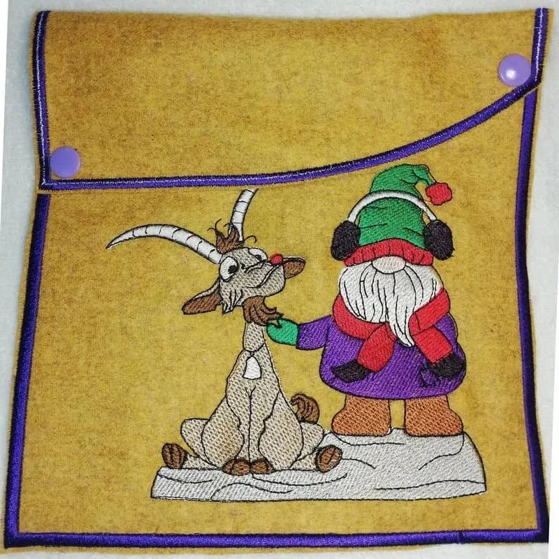 Stickdatei Wichtel Sternzeichen Steinbock